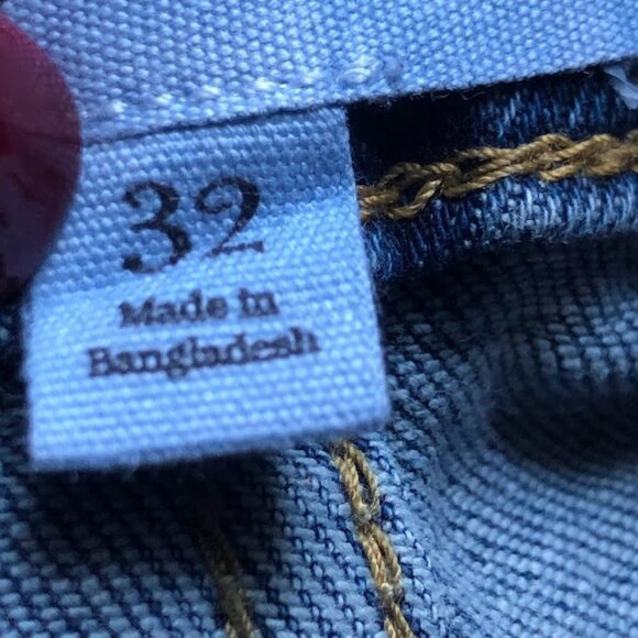 DAILY RITUAL Women Barrel jeans Button Fly wide‎ leg Relaxed Loose Crop - Picture 6 of 8